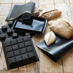 Tapis De Cuisson|Moule À Gâteau*alinea Tapis de cuisson boulangère en fibre de verre et silicone 29,5x42cm - Noir