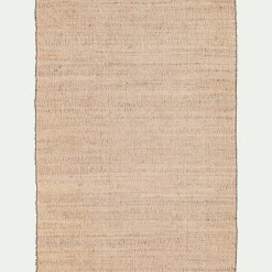 Tapis En Jute|Tapis Uni*alinea Tapis en jute et coton 140x200cm - Naturel