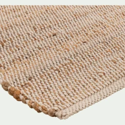 Tapis En Jute|Tapis Uni*alinea Tapis en jute et coton 140x200cm - Naturel
