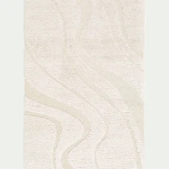 Tapis De Salon*alinea Tapis en tissu recyclé à motif 160x230cm - Beige