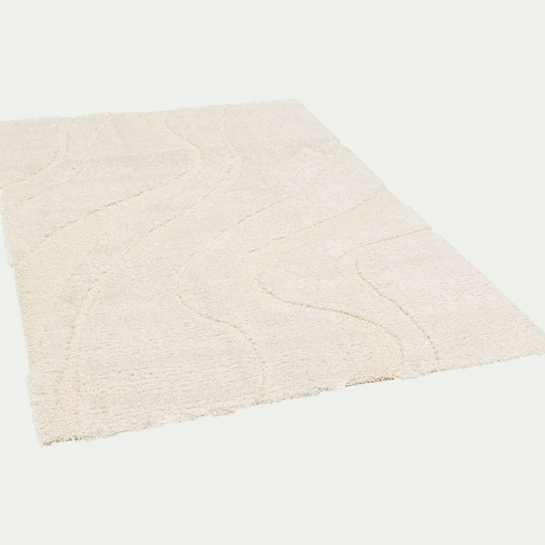 Tapis De Salon*alinea Tapis en tissu recyclé à motif 160x230cm - Beige
