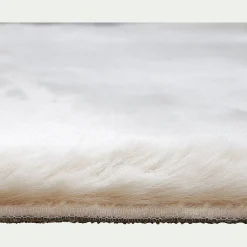 Tapis Uni|Tapis De Salon*alinea Tapis imitation fourrure - 120x160cm Beige