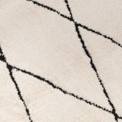 Tapis Berbère*alinea Tapis inspiration berbère à motifs losange 160x230cm - écru Blanc