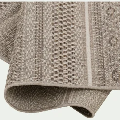 Tapis Exterieur|Tapis D'Extérieur*alinea Tapis intérieur et extérieur à motifs - 120x170cm Marron