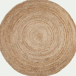 Descente De Lit|Tapis En Jute*alinea Tapis rond en jute - D90cm Naturel