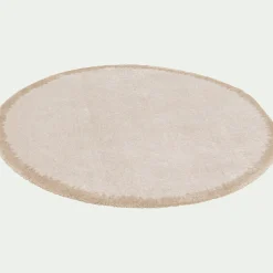 Tapis De Salon*alinea Tapis rond en polyester recyclé D160cm - Beige