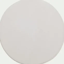 Descente De Lit|Tapis Uni*alinea Tapis rond imitation fourrure - ventoux D70cm Blanc