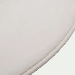 Descente De Lit|Tapis Uni*alinea Tapis rond imitation fourrure - ventoux D70cm Blanc