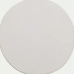 Descente De Lit|Tapis Uni*alinea Tapis rond imitation fourrure - ventoux D70cm Blanc