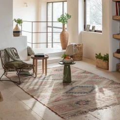 Tapis En Jute|Tapis De Salon*alinea Tapis tissé en jute et coton - 200x290cm Beige