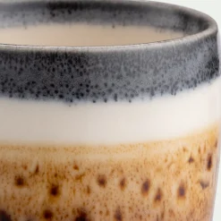 Vaisselle Petit Déjeuner|Tasse Et Mug*alinea Tasse à espresso en grès peint 12cl - Marron