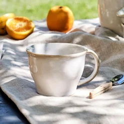 Vaisselle Petit Déjeuner|Tasse Et Mug*alinea Tasse avec anse en grès D11cm - alpilles Beige