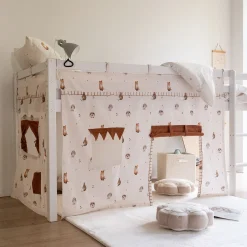 Matelas Enfant|Tipi*alinea Tente de lit en coton l152xh106cm - Blanc