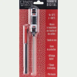 Ustensile Pour Pâtisserie|Accessoire De Cuisson*alinea Thermomètre de cuisine digital électronique à sonde en inox - argenté métallisé