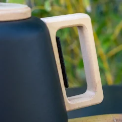 Vaisselle Petit Déjeuner|Cafetière Et Théière*alinea Théière en fonte et bois 1L - Noir