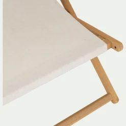 Chilienne*alinea Toile de chilienne en tissu hydrofuge - blanc 42x161cm