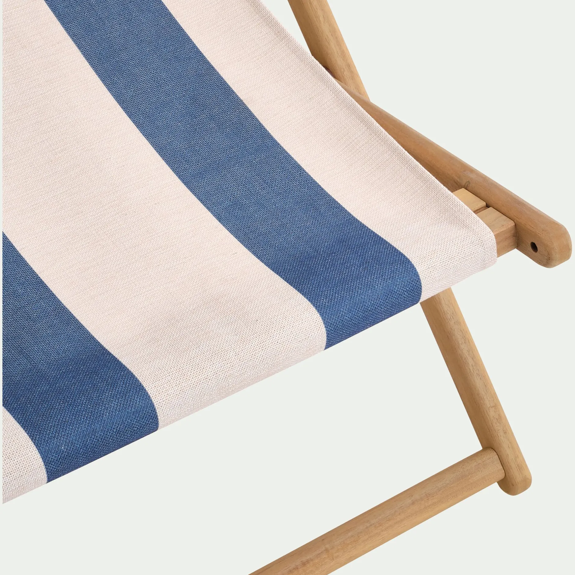 Chilienne*alinea Toile de chilienne rayée en tissu - Bleu