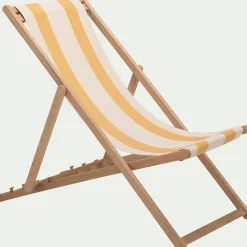 Chilienne*alinea Toile de chilienne rayée en tissu - Jaune