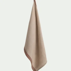 Tablier Et Torchon*alinea Torchon de cuisine rayé en lin - cade 50x70cm Rouge