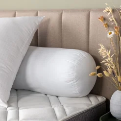 Oreiller & Traversin*alinea Traversin moelleux synthétique en fibre creuse siliconée - 160cm Blanc