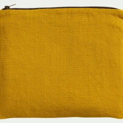 Cosmétique|Accessoire De Salle De Bain*alinea Trousse de toilette en lin - argan Jaune