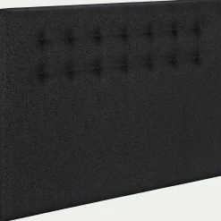 Tête De Lit*alinea Tête de lit boutonnée en tissu - anthracite L190cm Gris