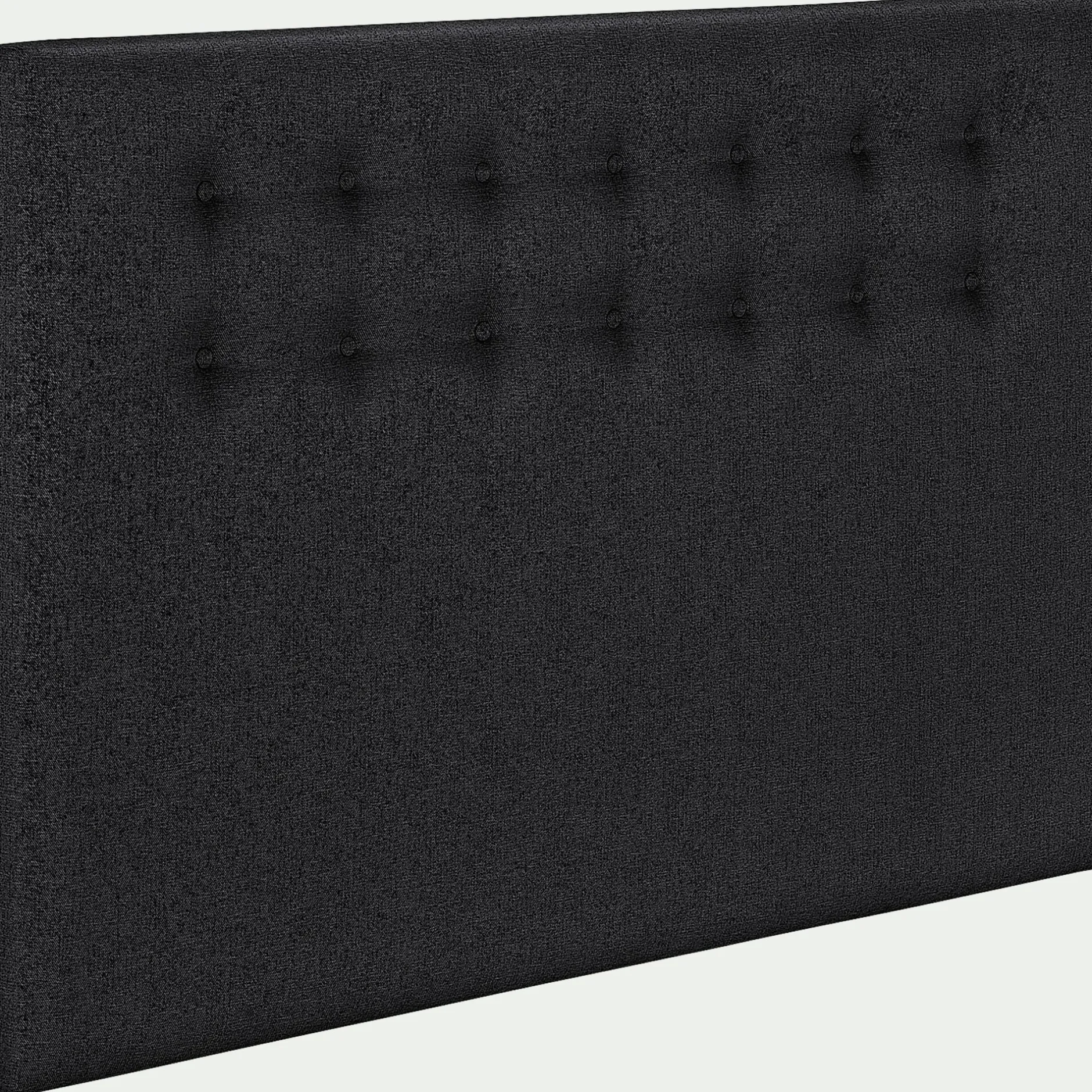 Tête De Lit*alinea Tête de lit boutonnée en tissu - anthracite L190cm Gris