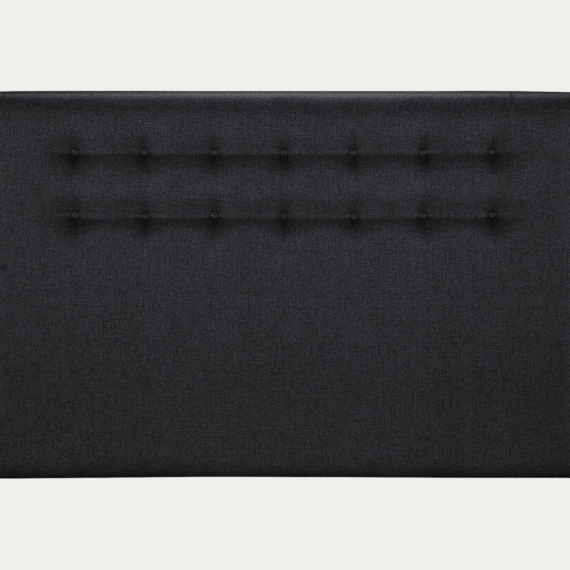 Tête De Lit*alinea Tête de lit boutonnée en tissu - anthracite L190cm Gris