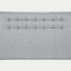 Tête De Lit*alinea Tête de lit boutonnée en tissu - clair L190cm Gris