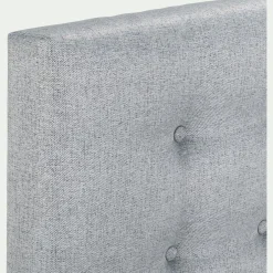 Tête De Lit*alinea Tête de lit boutonnée en tissu - clair L190cm Gris