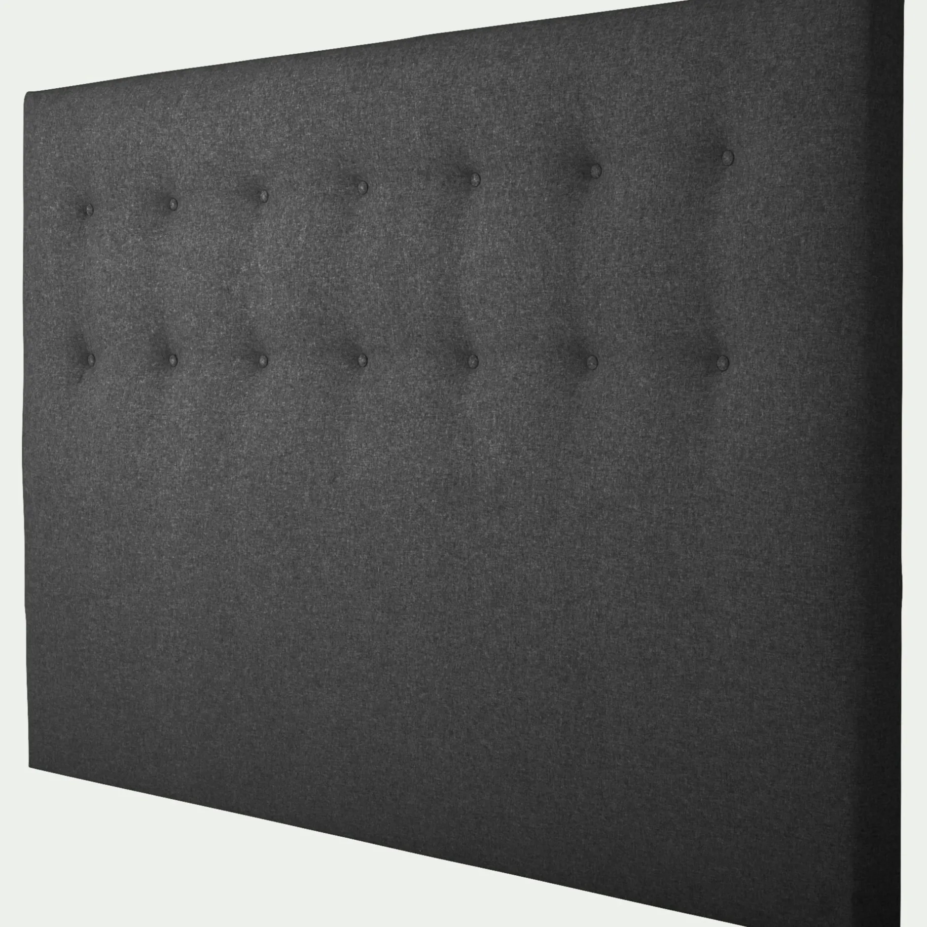 Tête De Lit*alinea Tête de lit capitonnée en tissu L140cm - couture Gris