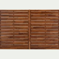 Tête De Lit*alinea Tête de lit en acacia massif - L160cm Bois foncé