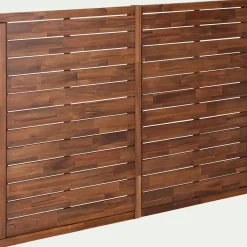 Tête De Lit*alinea Tête de lit en acacia massif - L160cm Bois foncé