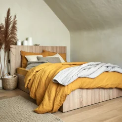 Tête De Lit*alinea Tête de lit en bois avec rangement - effet chêne clair L165cm Bois clair