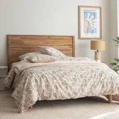 Tête De Lit*alinea Tête de lit en bois d'acacia massif L140cm Bois foncé