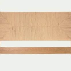 Tête De Lit*alinea Tête de lit en chêne et corde L165cm - Bois clair