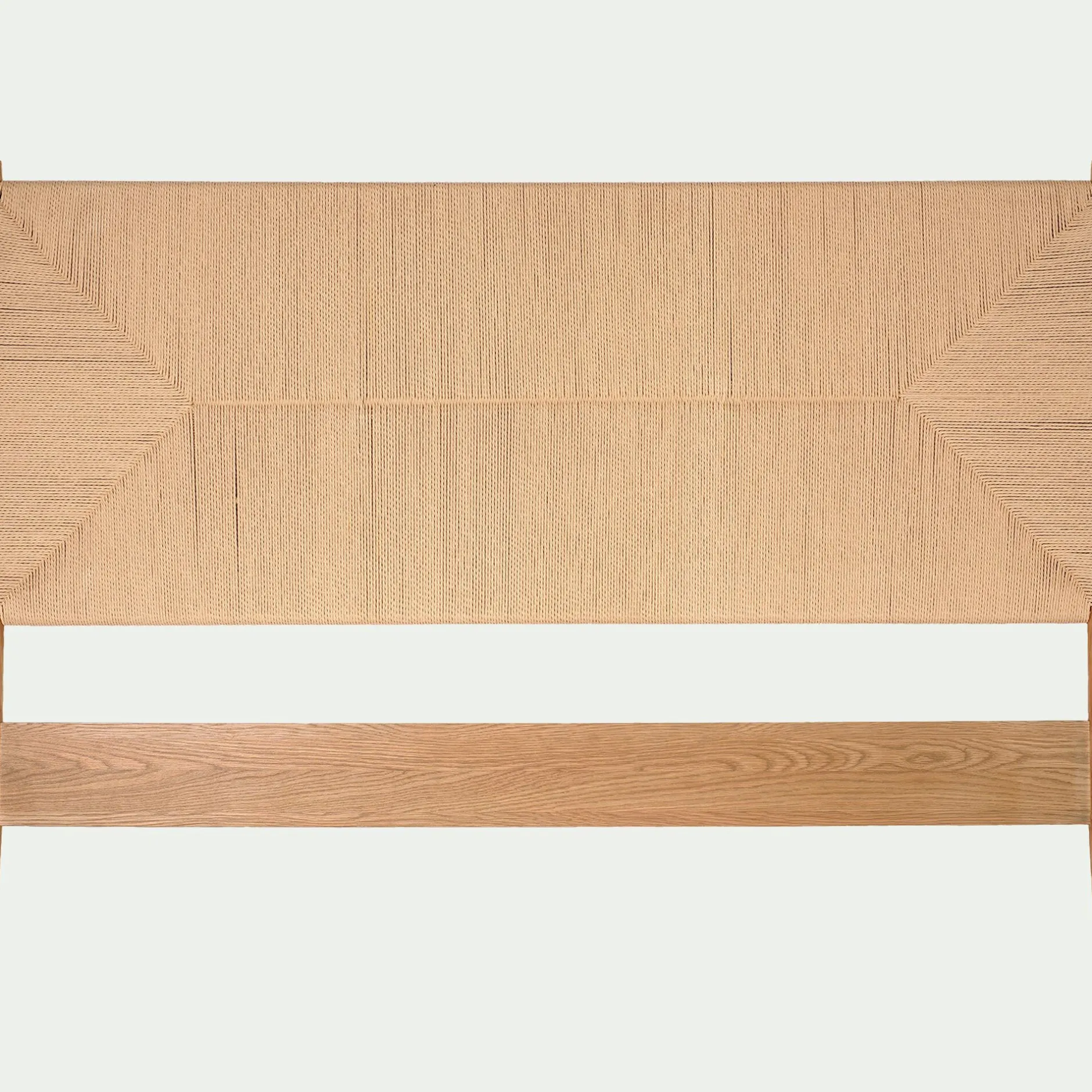 Tête De Lit*alinea Tête de lit en chêne et corde L165cm - Bois clair