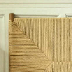 Tête De Lit*alinea Tête de lit en chêne et corde L165cm - Bois clair