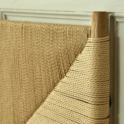 Tête De Lit*alinea Tête de lit en chêne et corde L165cm - Bois clair