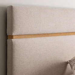 Tête De Lit*alinea Tête de lit en tissu et bois L162cm - ventoux Blanc