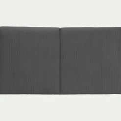 Tête De Lit*alinea Tête de lit en velours côtelé 190cm - anthracite Gris