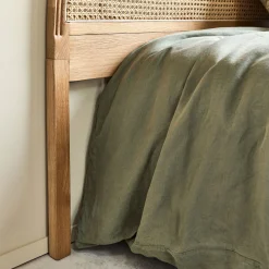 Tête De Lit*alinea Tête de lit ronde en chêne et rotin L170cm - Bois clair