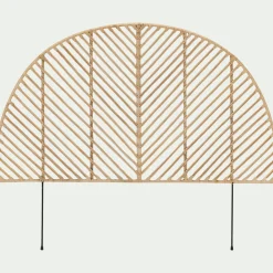 Tête De Lit*alinea Tête de lit ronde en rotin L150cm - Bois clair