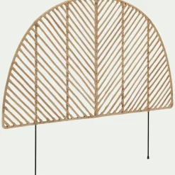 Tête De Lit*alinea Tête de lit ronde en rotin L150cm - Bois clair