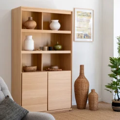 Buffet De Salle À Manger|Buffet*alinea Vaisselier 2 portes en bois - Bois clair