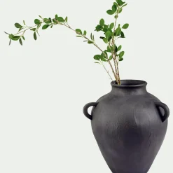 Vase*alinea Vase amphore en faïence H27cm - Noir