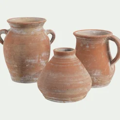 Vase*alinea Vase amphore en terre cuite H21cm - Marron