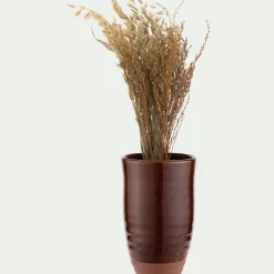 Vase*alinea Vase bicolore en terre cuite H21cm - Marron