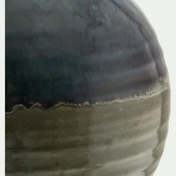 Vase*alinea Vase boule en faïence bicolore H17,5cm - Vert
