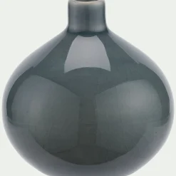 Vase*alinea Vase boule en grès 11cm - Bleu